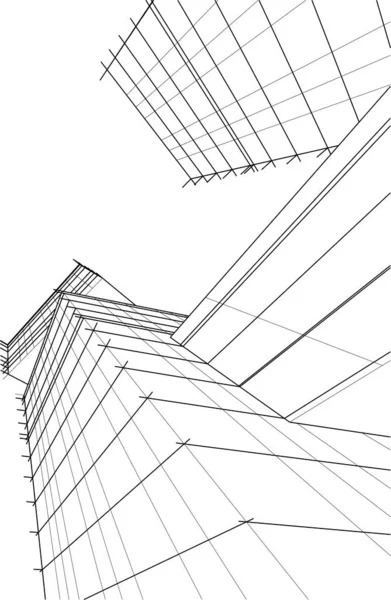 抽象的な建築壁紙のデザインデジタルコンセプトの背景 — ストックベクタ