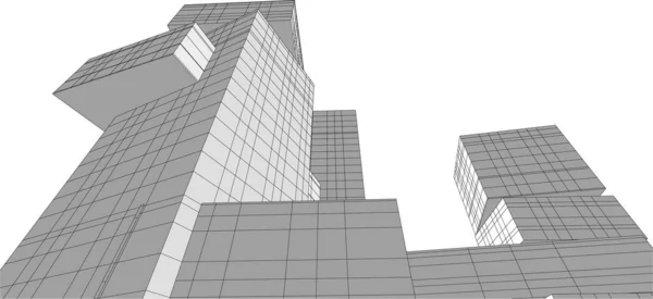 Абстрактный Архитектурный Дизайн Обоев Цифровой Концепт Фон — стоковый вектор