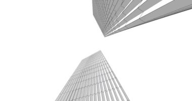 abstract architectural design animation, digital concept background