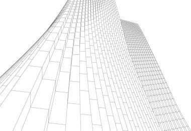 soyut mimari duvar kağıdı tasarımı, dijital konsept arkaplan