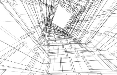soyut mimari duvar kağıdı tasarımı, dijital konsept arkaplan