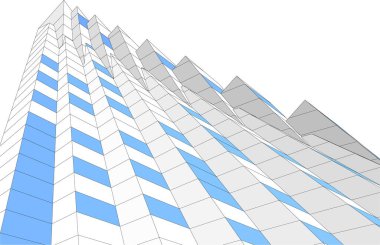 soyut mimari duvar kağıdı tasarımı, dijital konsept arkaplan