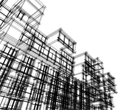 soyut mimari duvar kağıdı, dijital arkaplan