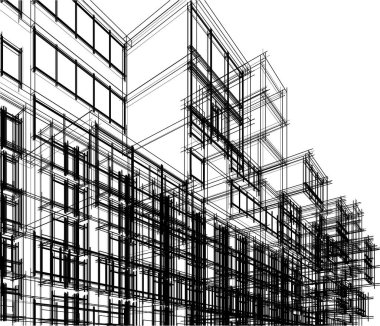 soyut mimari duvar kağıdı, dijital arkaplan