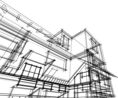 soyut mimari duvar kağıdı, dijital arkaplan