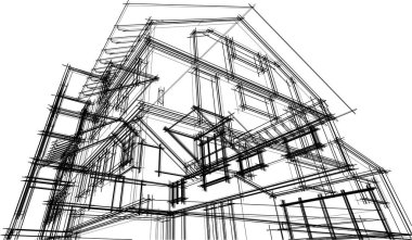 soyut mimari duvar kağıdı, dijital arkaplan