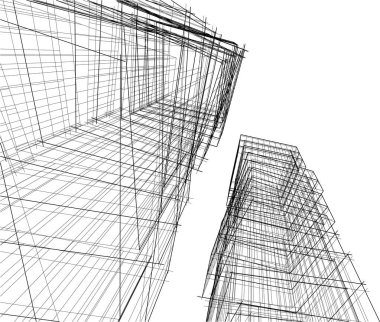 soyut mimari duvar kağıdı, dijital arkaplan