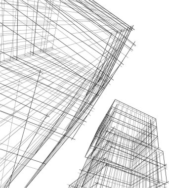soyut mimari duvar kağıdı, dijital arkaplan