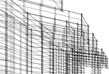 soyut mimari duvar kağıdı tasarımı, dijital konsept arkaplan