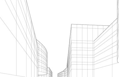 soyut mimari duvar kağıdı tasarımı, dijital konsept arkaplan