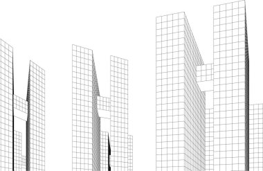 soyut mimari duvar kağıdı tasarımı, dijital konsept arkaplan