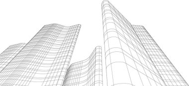 soyut mimari duvar kağıdı tasarımı, dijital konsept arkaplan