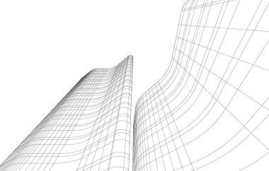 soyut mimari duvar kağıdı tasarımı, dijital konsept arkaplan