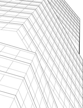 soyut mimari duvar kağıdı tasarımı, dijital konsept arkaplan