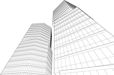 soyut mimari duvar kağıdı tasarımı, dijital konsept arkaplan