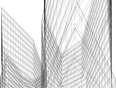 soyut mimari duvar kağıdı tasarımı, dijital konsept arkaplan