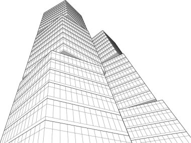 soyut mimari duvar kağıdı tasarımı, dijital konsept arkaplan