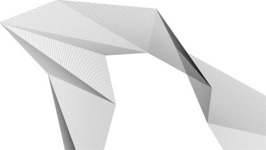 drawing lines in architectural art concept, abstract graphical technology background 