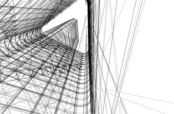 Modern City Building Illustration — Stockvector