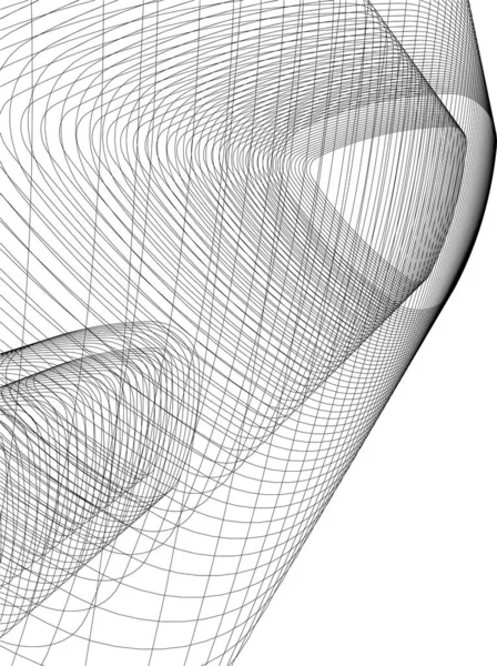 Лінії Малювання Концепції Архітектурного Мистецтва Абстрактний Графічний Технологічний Фон — стоковий вектор