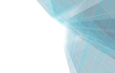 abstract sketch of modern city building, architecture concept background.