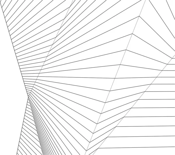 Drawing Lines Architectural Art Concept Abstract Graphical Technology Background — 스톡 벡터