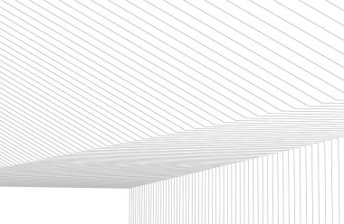 drawing lines in architectural art concept, abstract graphical technology background 