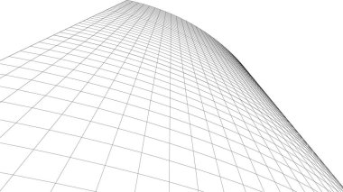 drawing lines in architectural art concept, abstract graphical technology background 