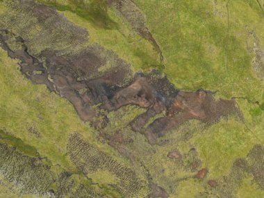 Volkanik arazinin güzel manzarası