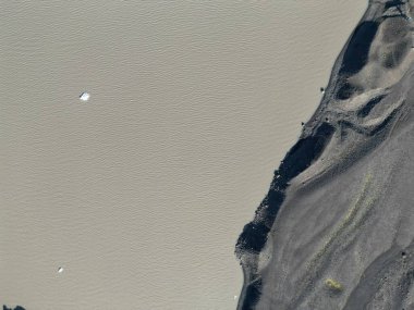 Doğal arazi deseninin güzel manzarası