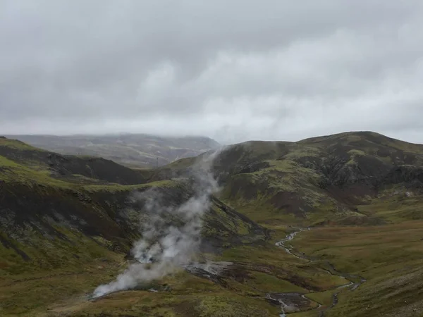 Vackert Landskap Vulkanisk Terräng — Stockfoto