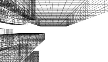 soyut mimari duvar kağıdı gökdelen tasarımı, dijital konsept arkaplan