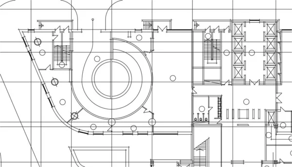 Abstrakt Arkitektoniska Tapeter Digital Bakgrund — Stock vektor