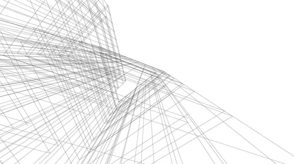 Абстрактный Архитектурный Дизайн Обоев Небоскреба Цифровой Концепт Фон — стоковый вектор