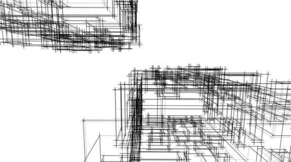 Абстрактный Архитектурный Дизайн Обоев Небоскреба Цифровой Концепт Фон — стоковый вектор