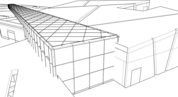 Papier Peint Architectural Abstrait Données Numériques Lignes Connexion Réseau Dans — Image vectorielle