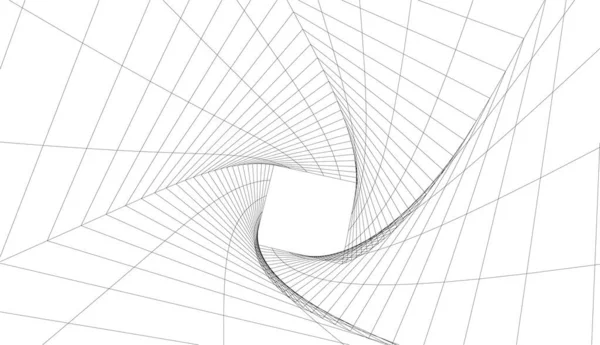 Абстрактні Архітектурні Шпалери Цифрові Дані Лінії Язку Технології Концепції Білому — стоковий вектор