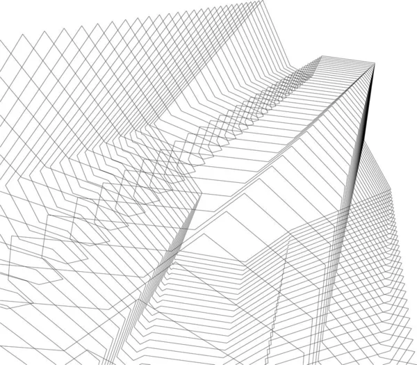 Абстрактные Архитектурные Обои Цифровые Линии Связи Передачи Данных Технологической Концепции — стоковый вектор