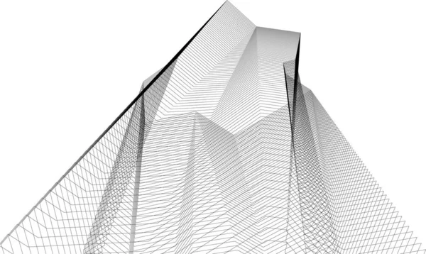 Abstrakt Arkitektoniska Tapeter Digitala Data Och Nätverksanslutningar Teknik Koncept Vit — Stock vektor