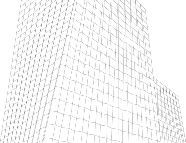 Abstrakte Architekturtapete Digitale Daten Und Netzwerkverbindungsleitungen Technologiekonzept Auf Weißem Hintergrund — Stockvektor