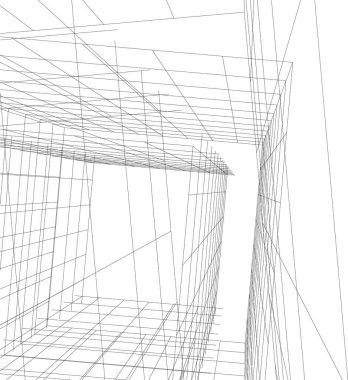 soyut mimari duvar kağıdı gökdelen tasarımı, dijital konsept arkaplan