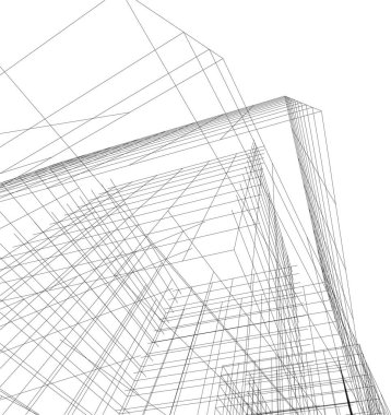 soyut mimari duvar kağıdı gökdelen tasarımı, dijital konsept arkaplan