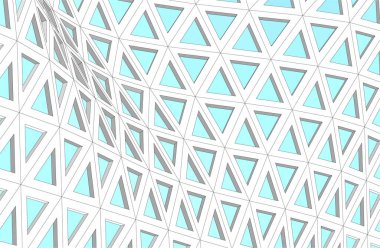  Gelecek perspektifi, soyut mimari duvar kağıdı tasarımı, dijital konsept arkaplan