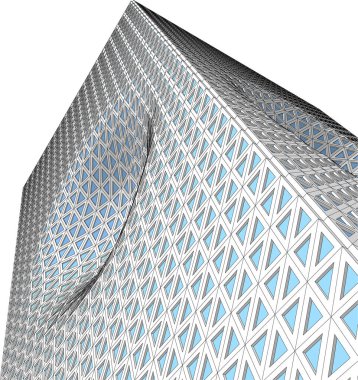  Gelecek perspektifi, soyut mimari duvar kağıdı tasarımı, dijital konsept arkaplan