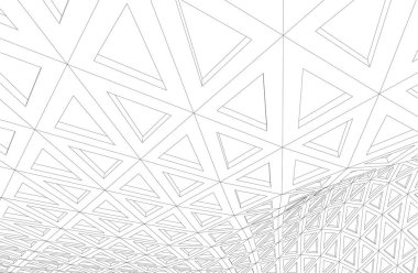  Gelecek perspektifi, soyut mimari duvar kağıdı tasarımı, dijital konsept arkaplan