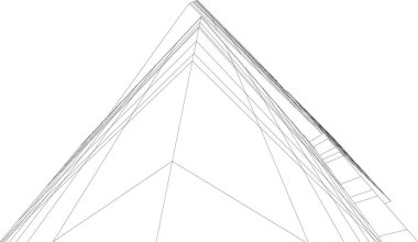 soyut mimari duvar kağıdı gökdelen tasarımı, dijital konsept arkaplan