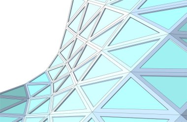  Gelecek perspektifi, soyut mimari duvar kağıdı tasarımı, dijital konsept arkaplan