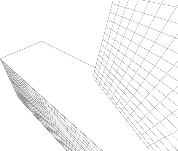 现代建筑的矢量图解 — 图库矢量图片