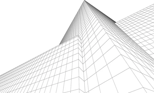 Modern architecture building vector illustration - Stock Image - Everypixel