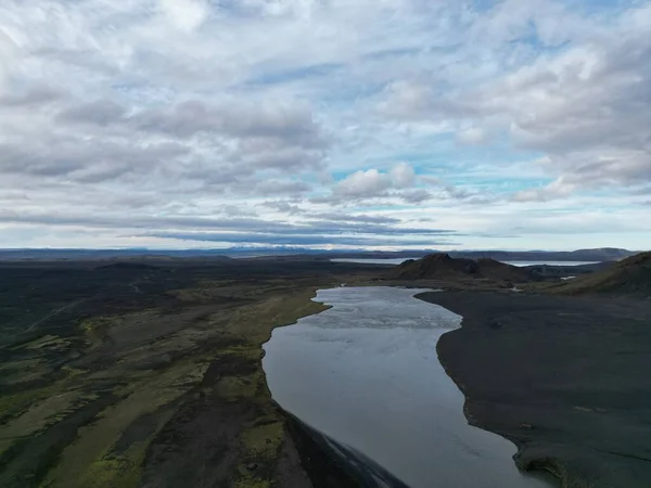 Hermosa Vista Del Río Las Montañas —  Fotos de Stock